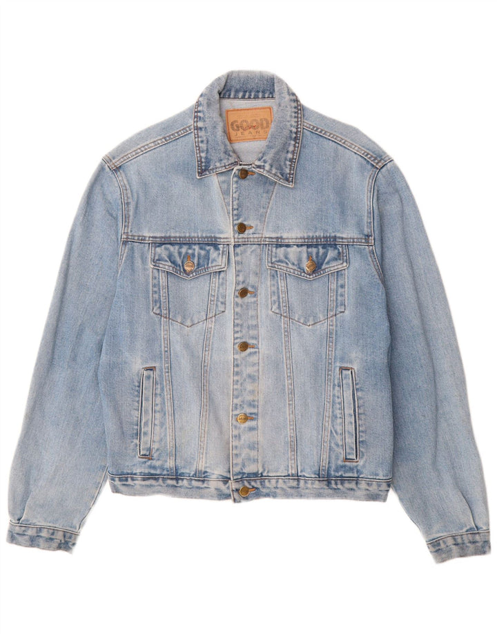 veste en denim homme vintage UK 40 Grand coton bleu