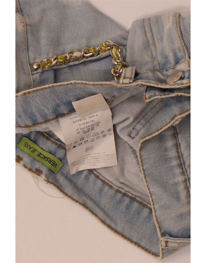 Versace Short en jean vieilli W28 en coton bleu moyen |