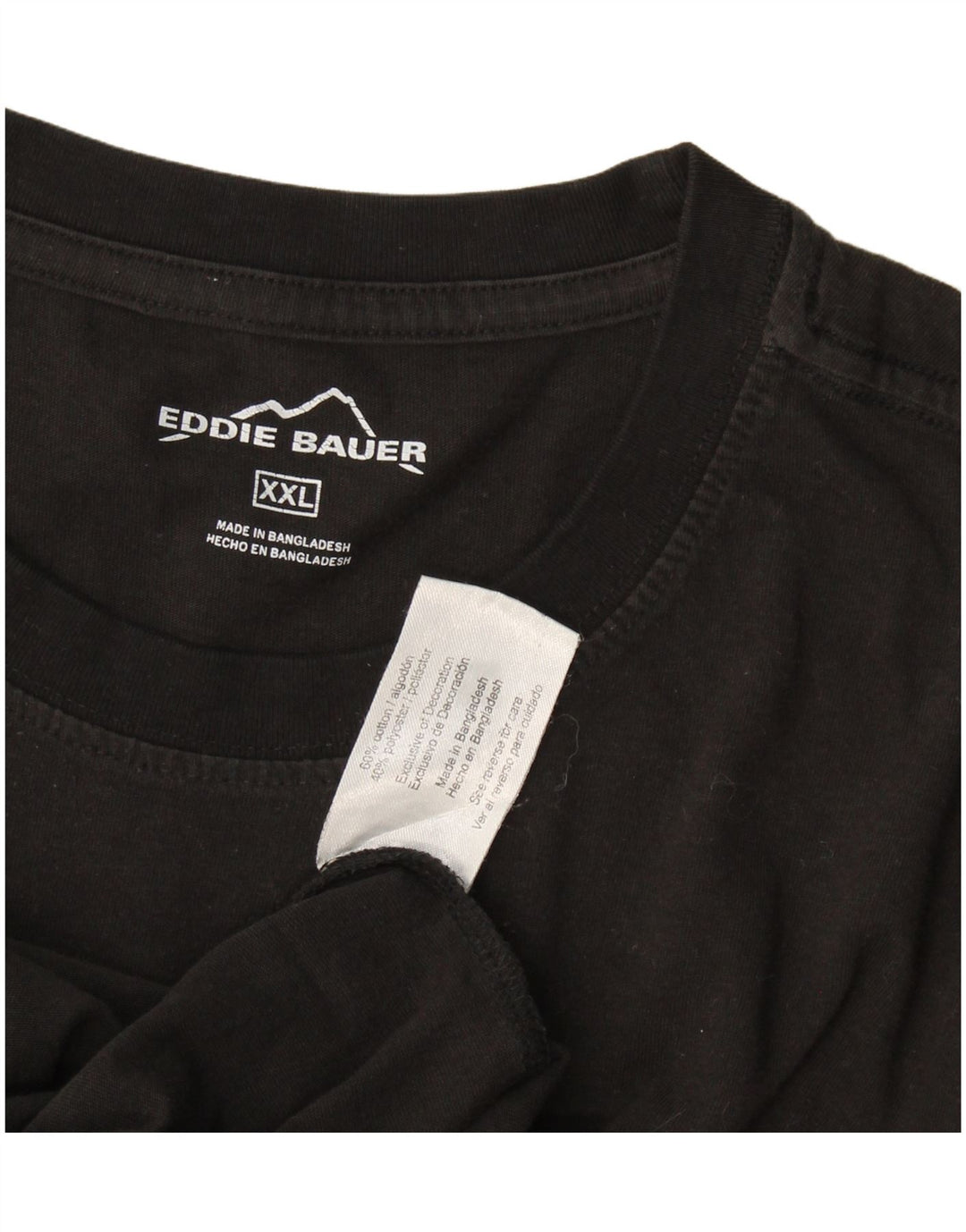 Eddie Bauer T-Shirt homme haut 2XL coton noir