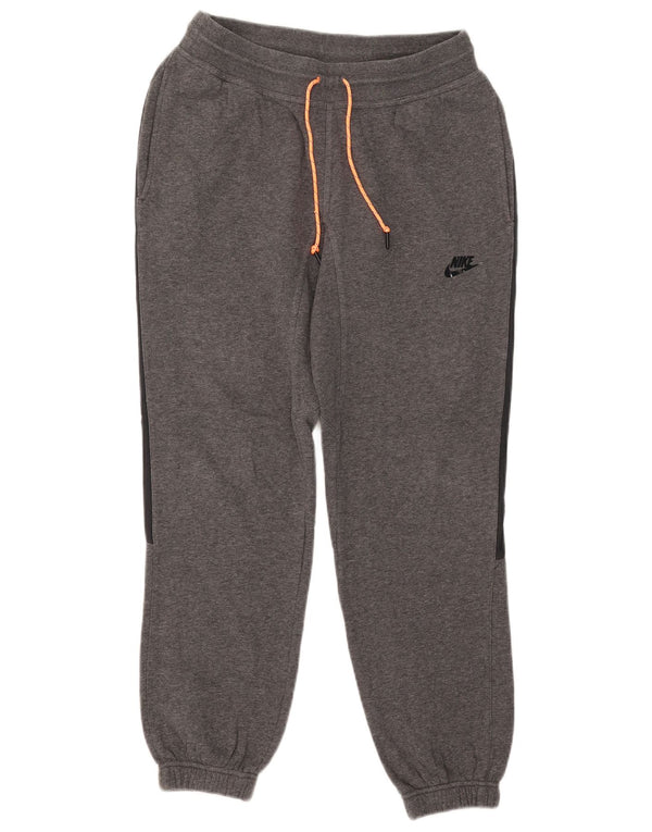 Nike Pantalon de survêtement graphique pour femme UK 10 Small Gris Colourblock