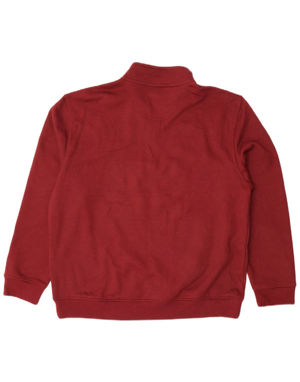 Izod Sweat-shirt à col zippé pour homme XL en polyester marron