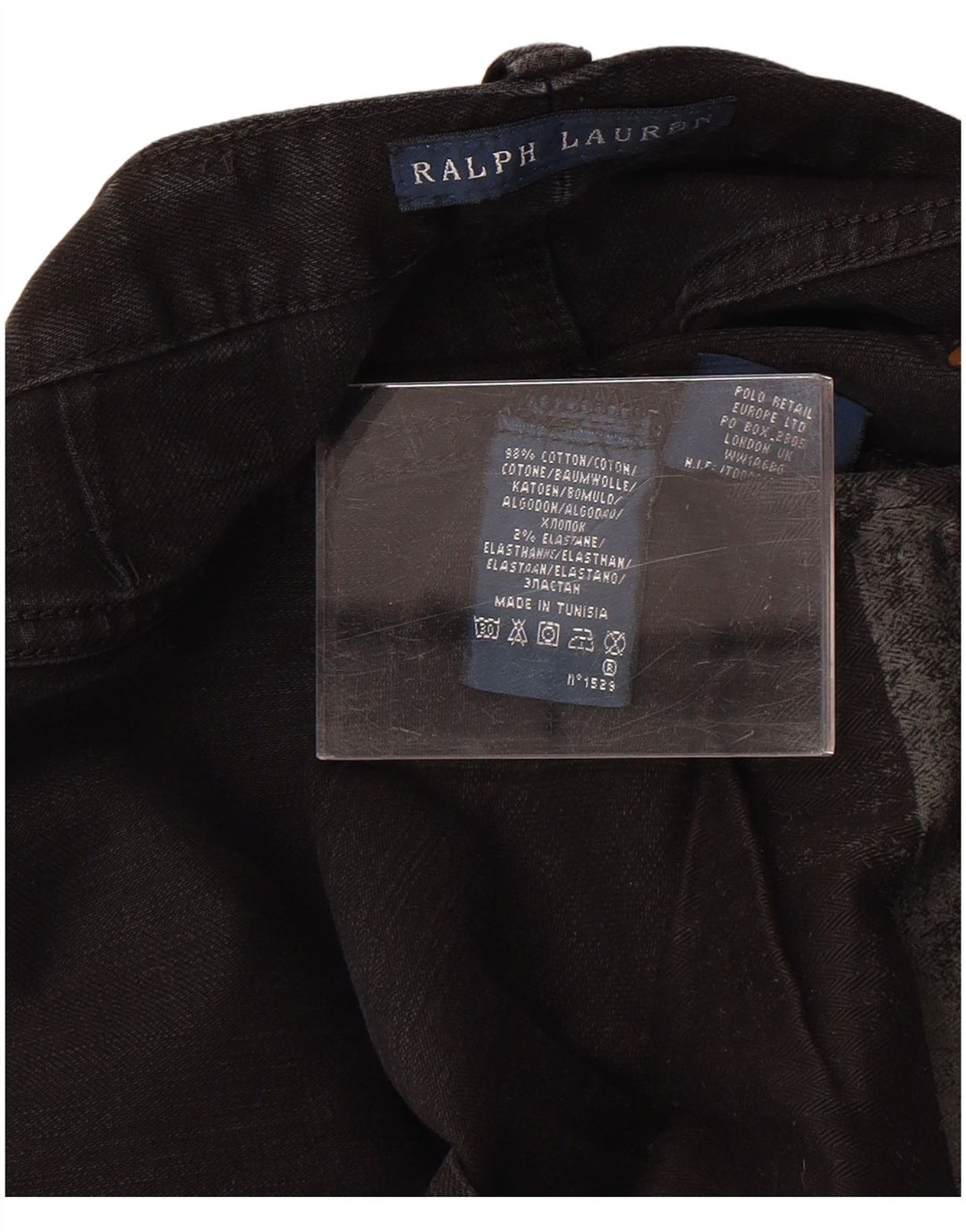Ralph Lauren Jean droit femme W30 L30 coton noir