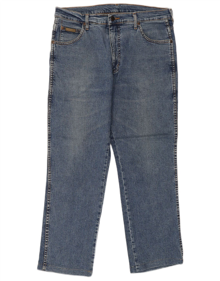 WRANGLER Jean Droit Texas Homme W32 L27 Bleu Coton