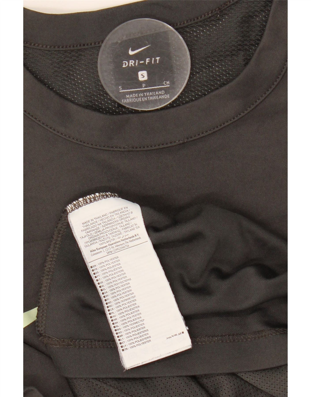 NIKE T-shirt graphique Dri Fit pour hommes, petit, gris, polyester