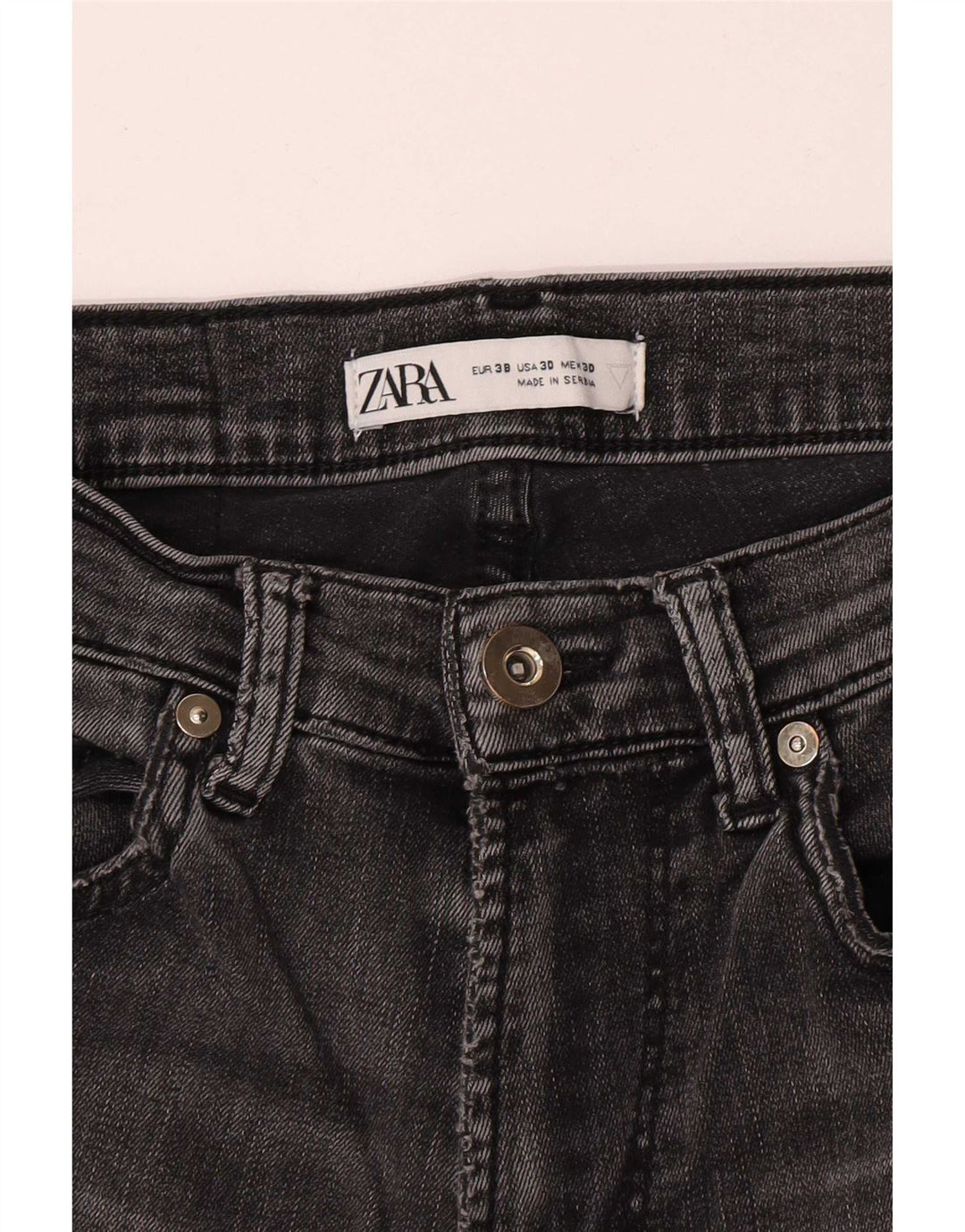 Zara Jean skinny pour homme EU 38 Small W30 L29 Gris