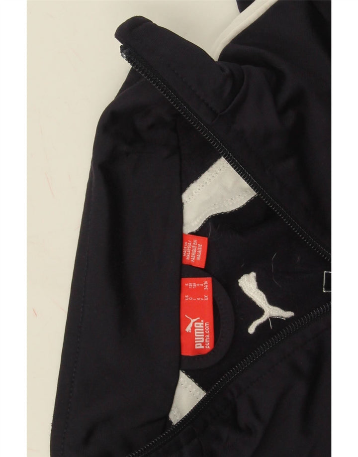 Puma Veste de Survêtement Garçon 7-8 Ans Bleu Marine Colorblock