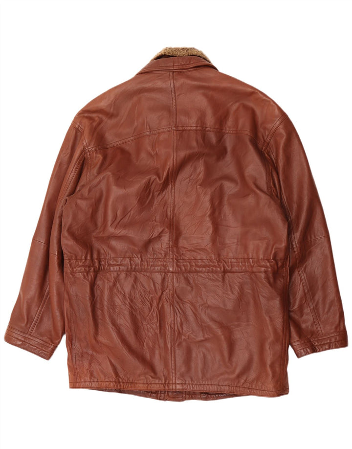 Nivola Manteau en cuir pour homme UK 42 XL Marron