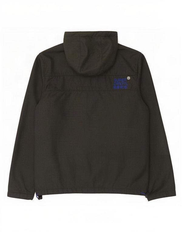 Superdry Veste coupe-vent à capuche Windcheater Graphic pour homme UK 42 XL Gris
