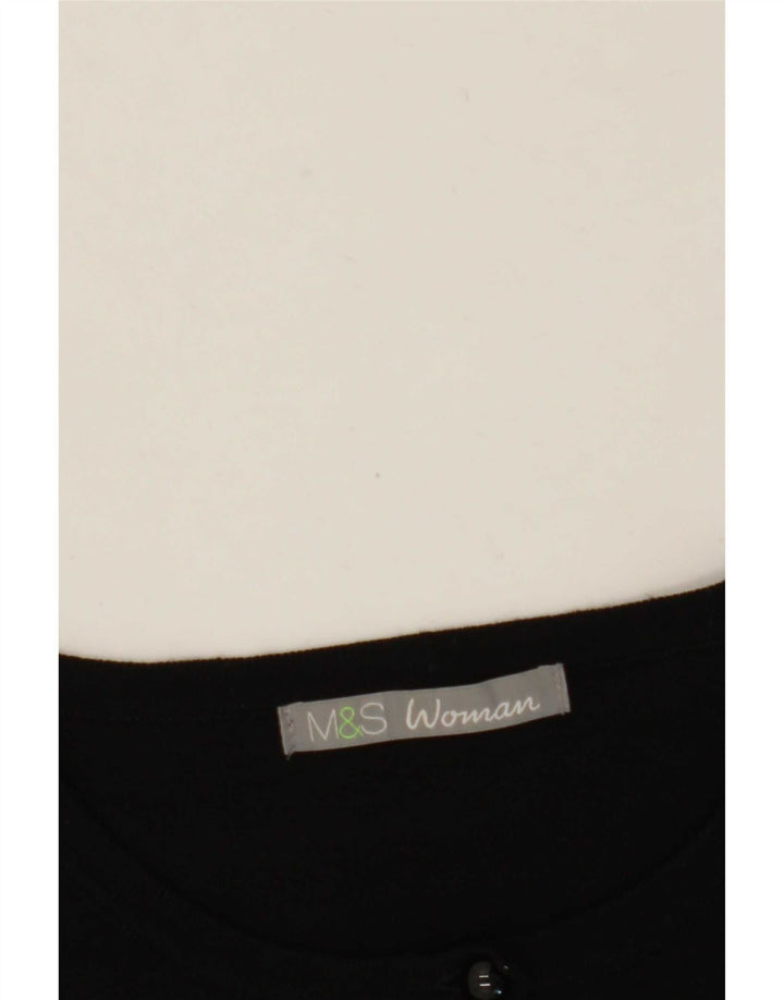 Marks & Spencer Cardigan pour femme UK 12 Noir moyen
