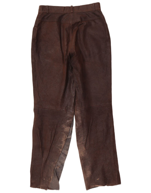 HELLINE Pantalon taille haute pour femme UK 14 Medium W28 L31 Marron Colourblock