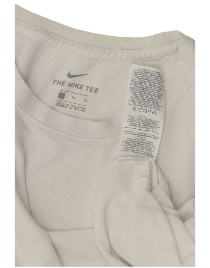 Nike T-Shirt Homme Haut XL Coton Blanc