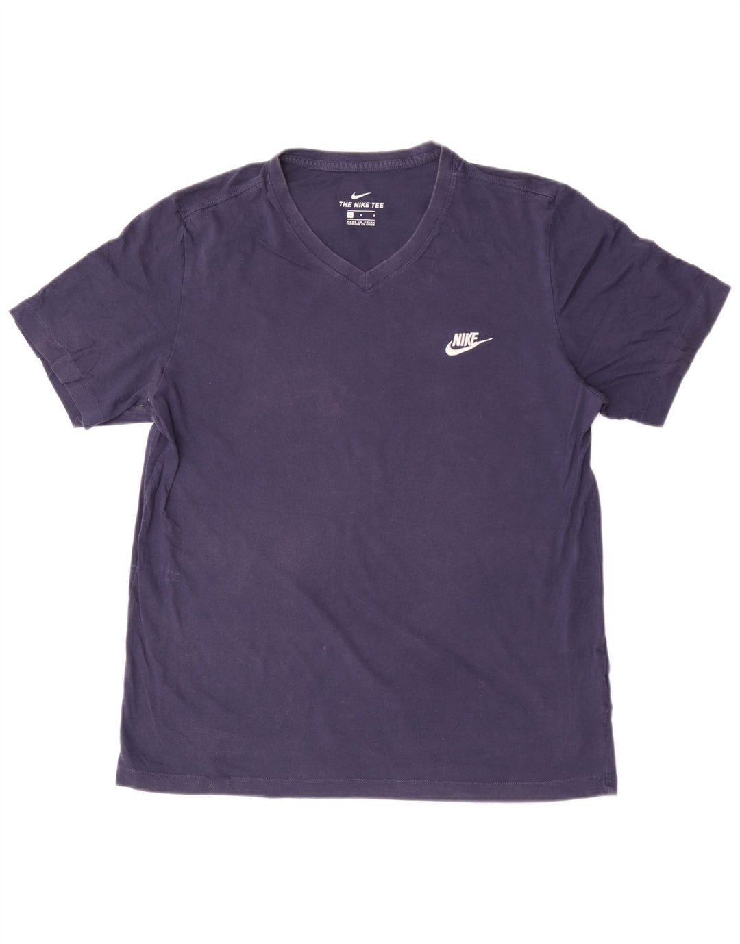 Nike T-shirt pour homme en coton bleu marine Taille L