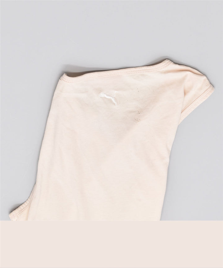 PUMA Débardeur graphique pour femme UK 10 Small Blanc cassé en coton