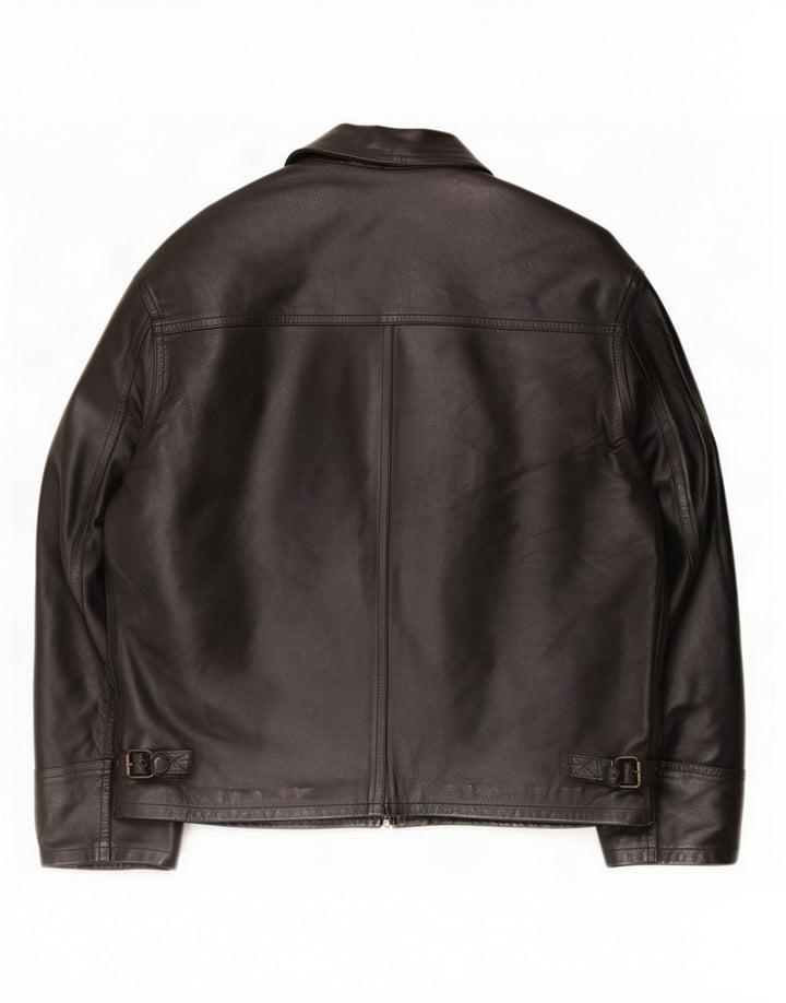 Mansion Veste en Cuir Homme IT 52 XL Noir