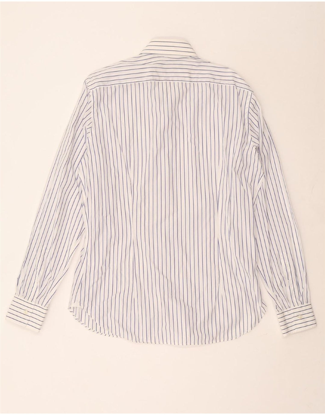 GIANFRANCO FERRE Chemise Homme Taille 42 16 1/2 Grand Coton Rayé Bleu