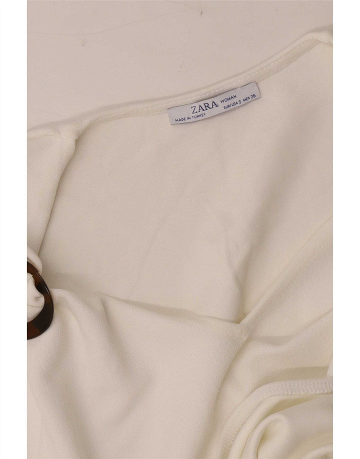 Zara Body sans manches pour femme UK 8 Small Blanc