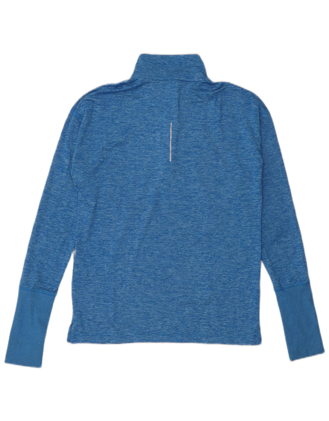 Nike Haut surdimensionné Dri Fit à manches longues pour femme UK 6 XS Bleu Polyester