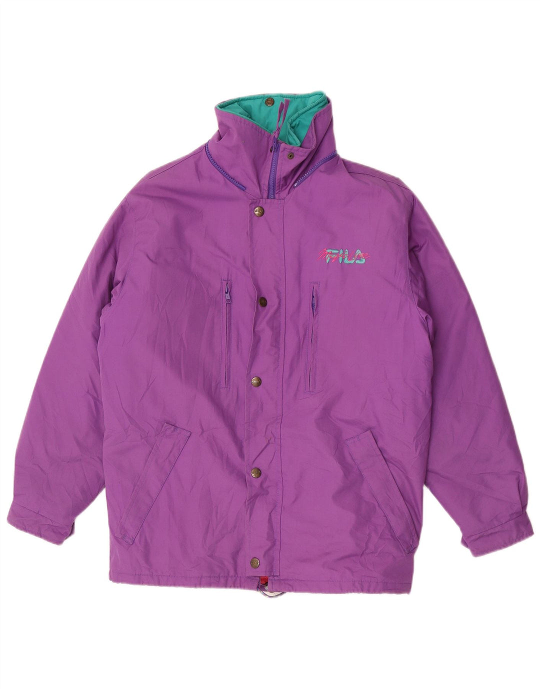 Fila Veste matelassée coupe ample pour homme IT 44 XS Violet