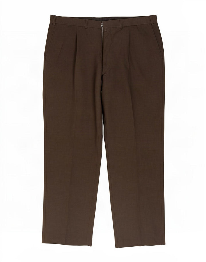 Marks & Spencer Pantalon de costume pour homme W38 L31 Marron Polyester