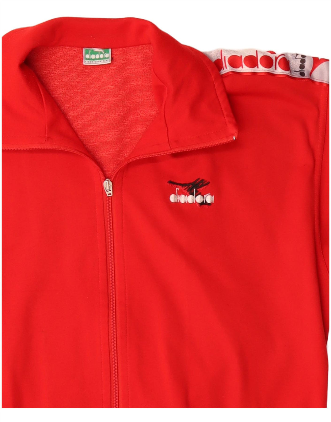 Diadora Veste de Survêtement Graphique Homme Petit Rouge Colorblock Polyester