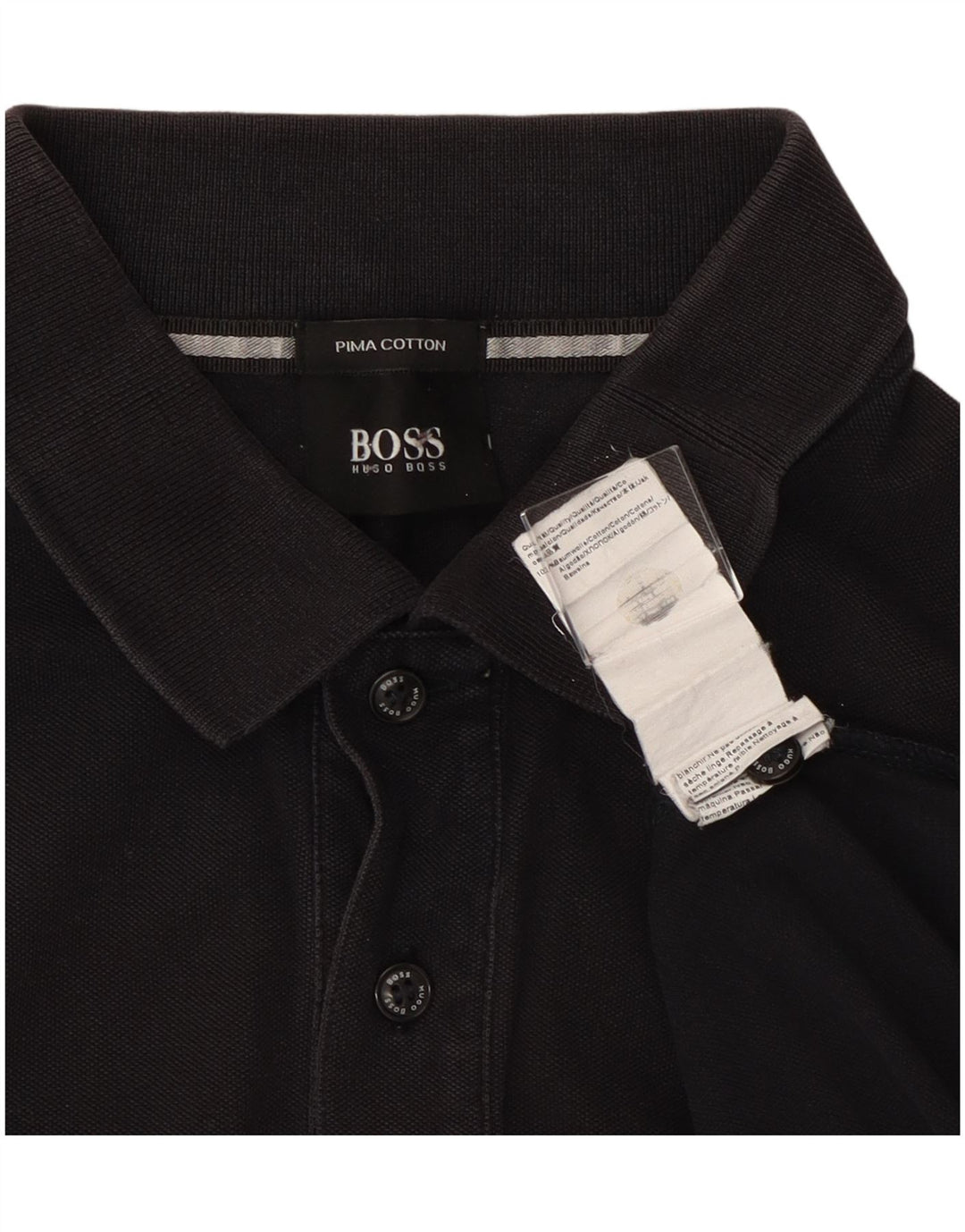 Hugo Boss Polo Homme Coton Noir Moyen