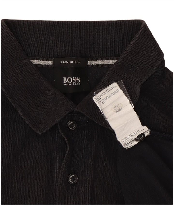 Hugo Boss Polo Homme Coton Noir Moyen