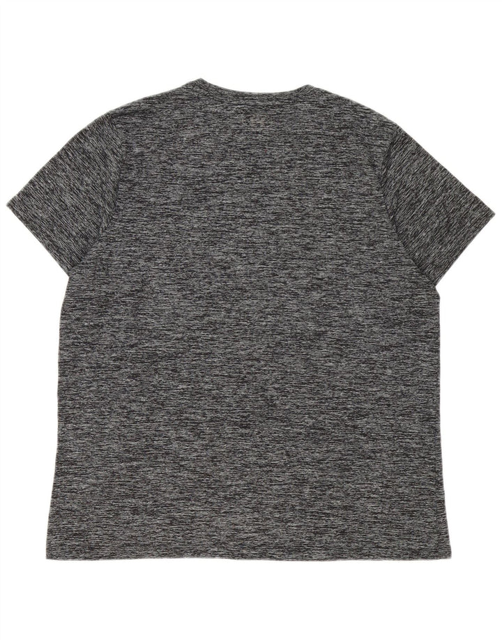 Under Armour T-Shirt Homme Top XL Gris Moucheté Polyester