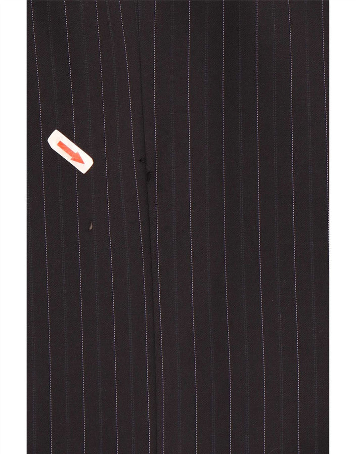 Marks & Spencer Veste blazer à 3 boutons pour homme UK 40 Bleu marine moyen rayé