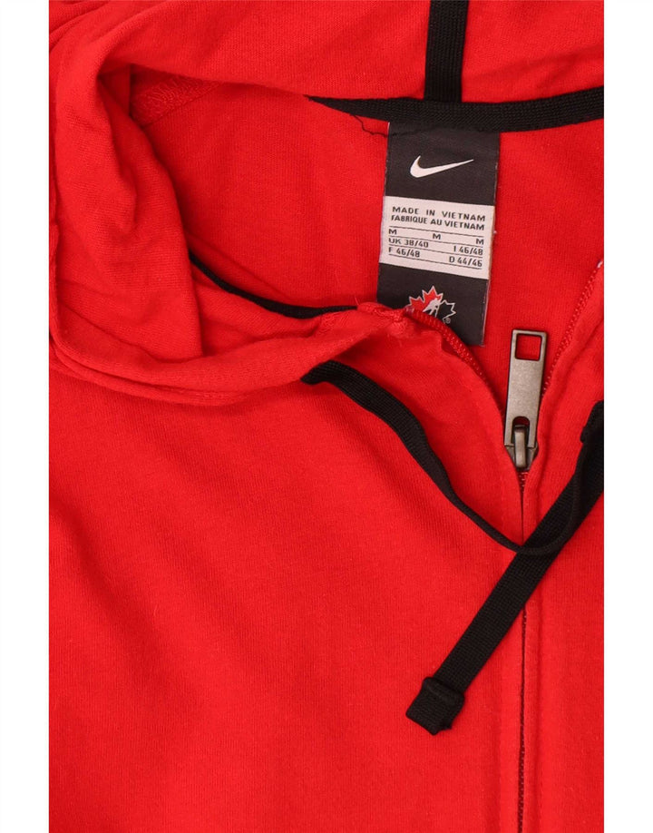 Nike Homme Sweat à Capuche Zippé Canada Graphic Coton Rouge Moyen