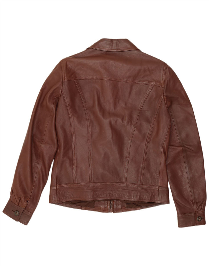 Veste en cuir homme vintage UK 36 Petit cuir marron