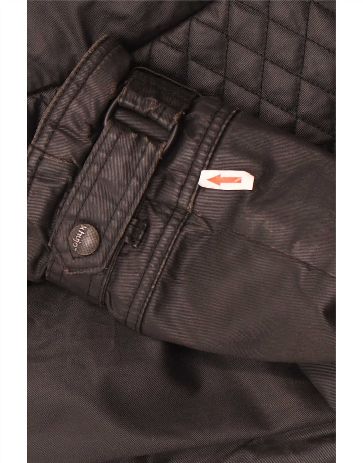 KHUJO Trench-Coat Femme UK 18 XL Noir Polyester