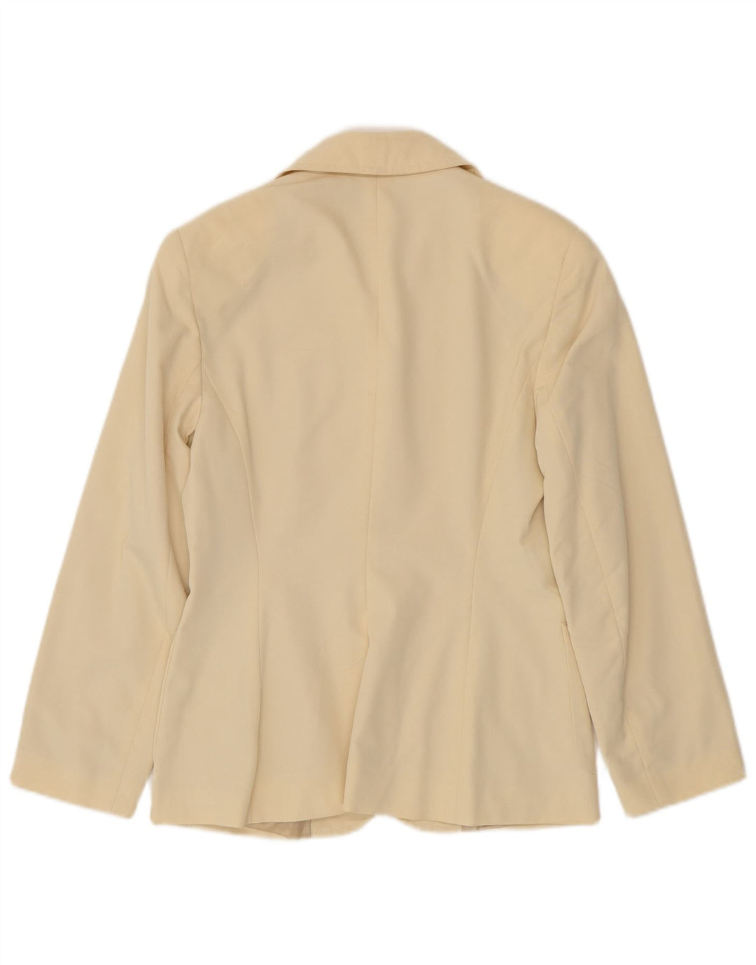 Pinko Veste Blazer 4 Boutons Femme UK 10 Petite Viscose Beige