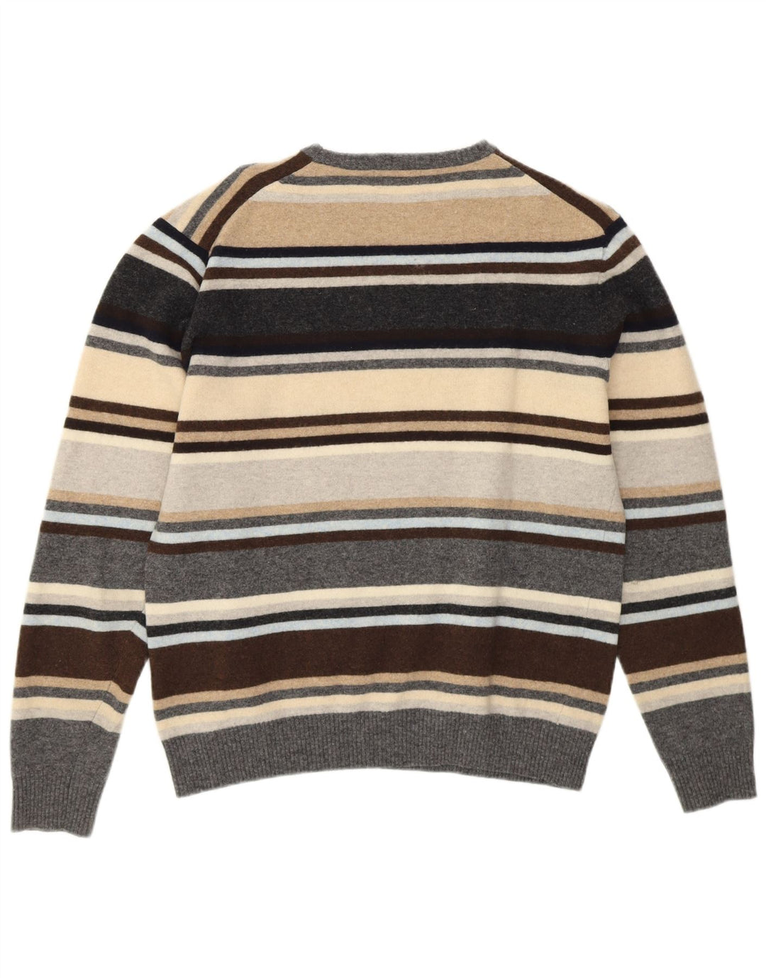 KAPPA Pull à col rond pour femme UK 16 Grandes rayures multicolores