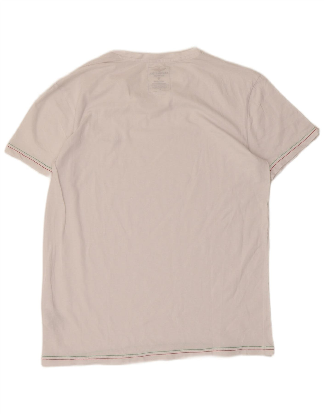 AERONAUTICA MILITARE T-Shirt Femme Top UK 18 XL Coton Blanc