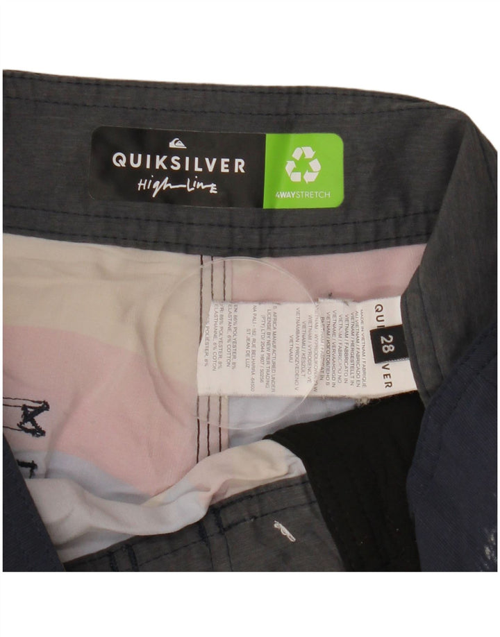 Quiksilver Short de Bain Homme Petit Polyester Rayé Multicolore
