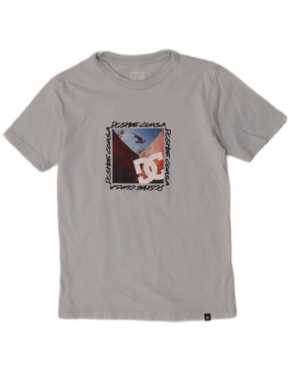DC Boys Graphic T-Shirt Top 13-14 ans Grand Gris Coton