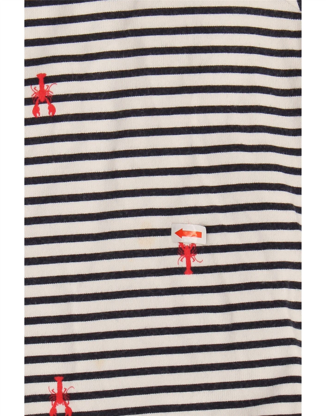 JOULES Top Femme Manches Longues UK 44 Large Blanc Rayé