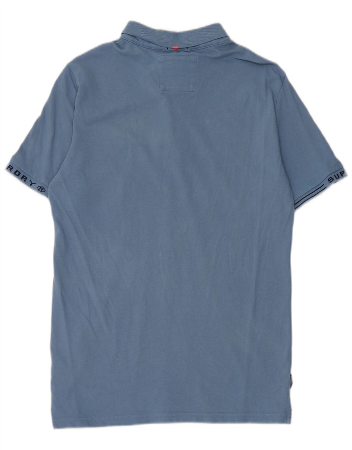 Superdry Polo Graphique Homme Bleu Moyen Coton