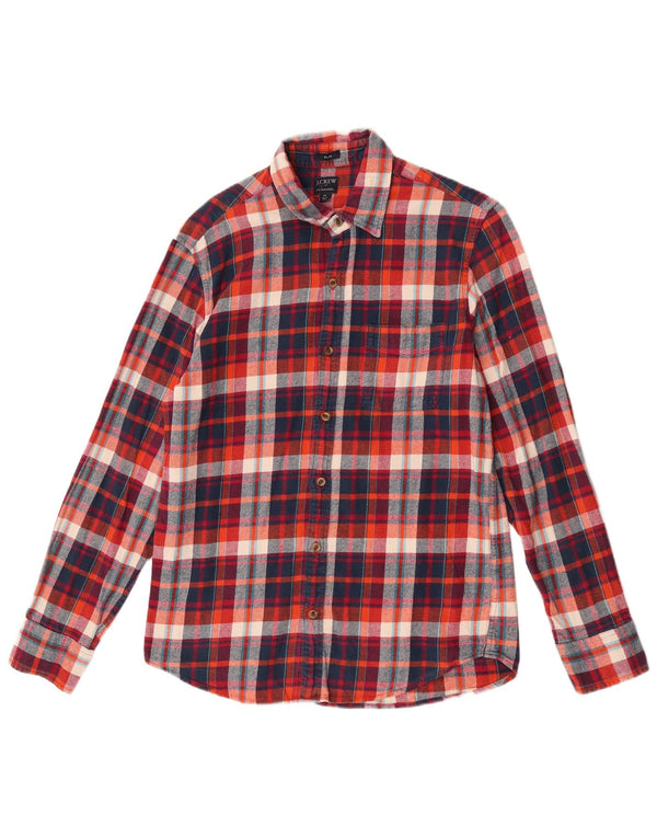 J. Crew Chemise Slim en Flanelle Homme Rouge Moyen à Carreaux en Coton
