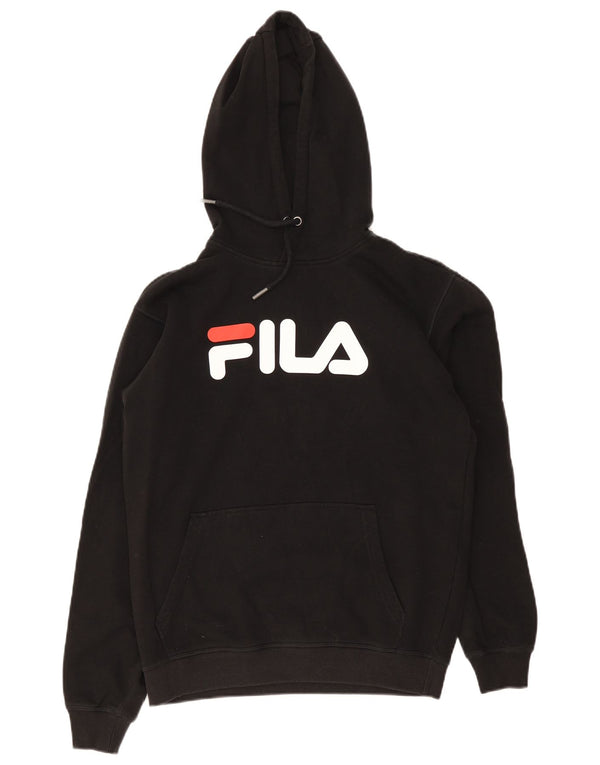 Fila Pull à capuche graphique homme petit coton noir