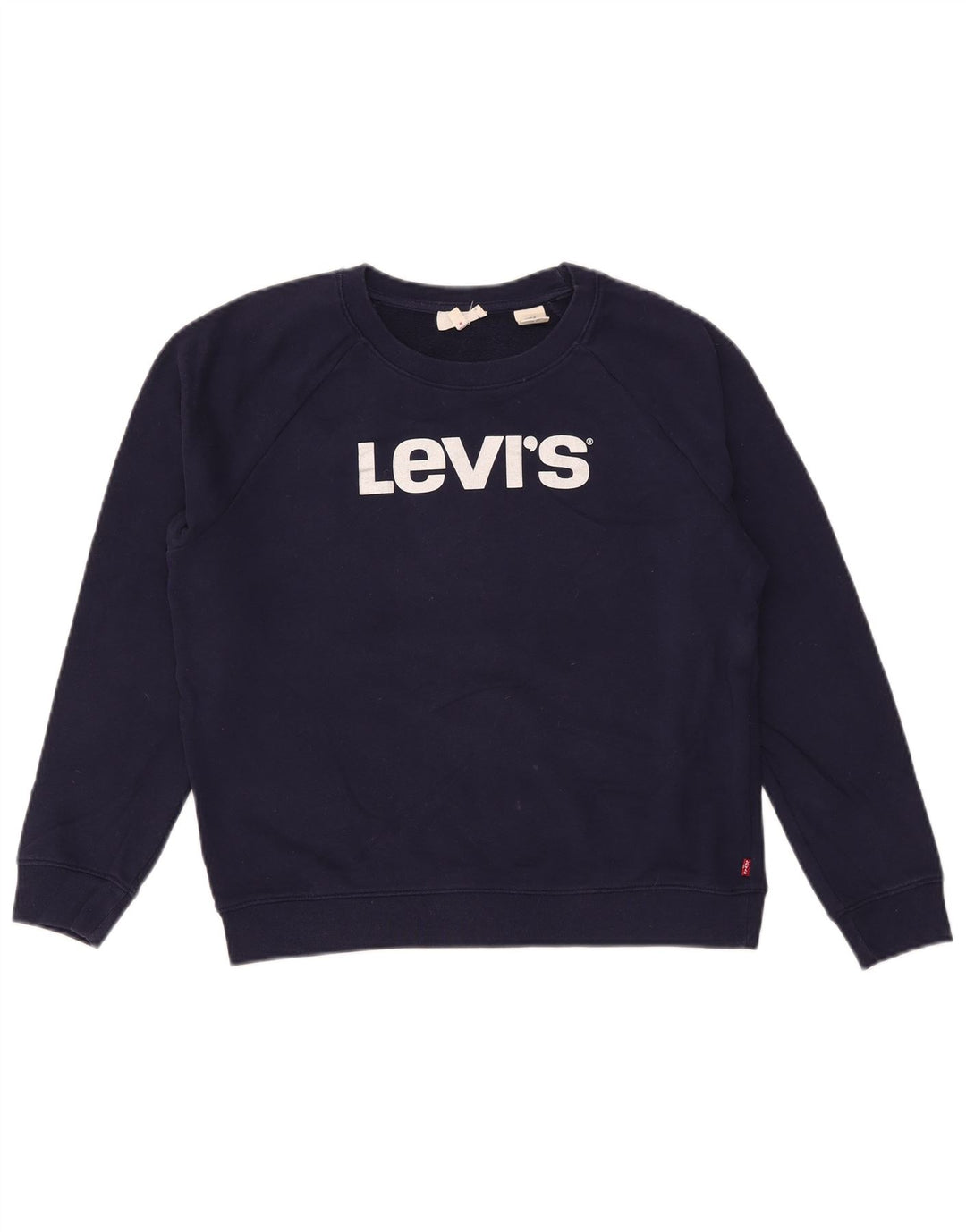 Levi's Sweat-shirt surdimensionné graphique pour femme UK 10 Small Bleu marine