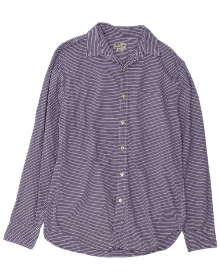 J. CREW Chemise homme en coton à fines rayures violet moyen