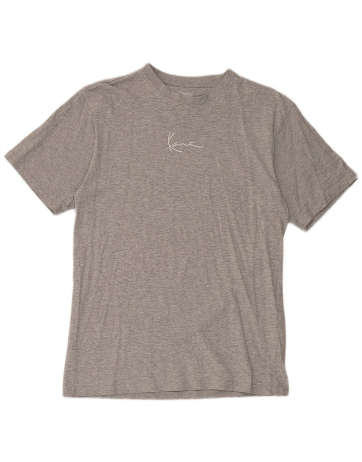 Karl Kani T-Shirt Homme Gris Moyen Moucheté Coton