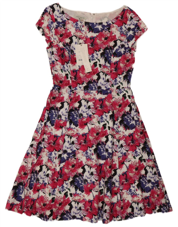 Laura Ashley Robe de thé régulière pour femme UK 12 Medium Multicolore Floral