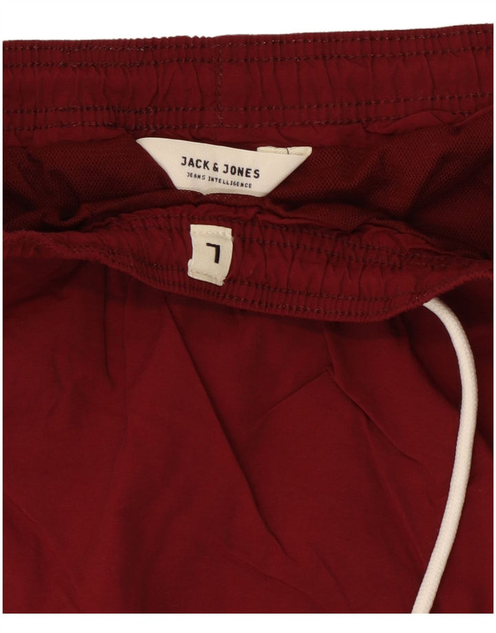 Jack & Jones Short de Bain Graphique Homme Large Bordeaux Polyester