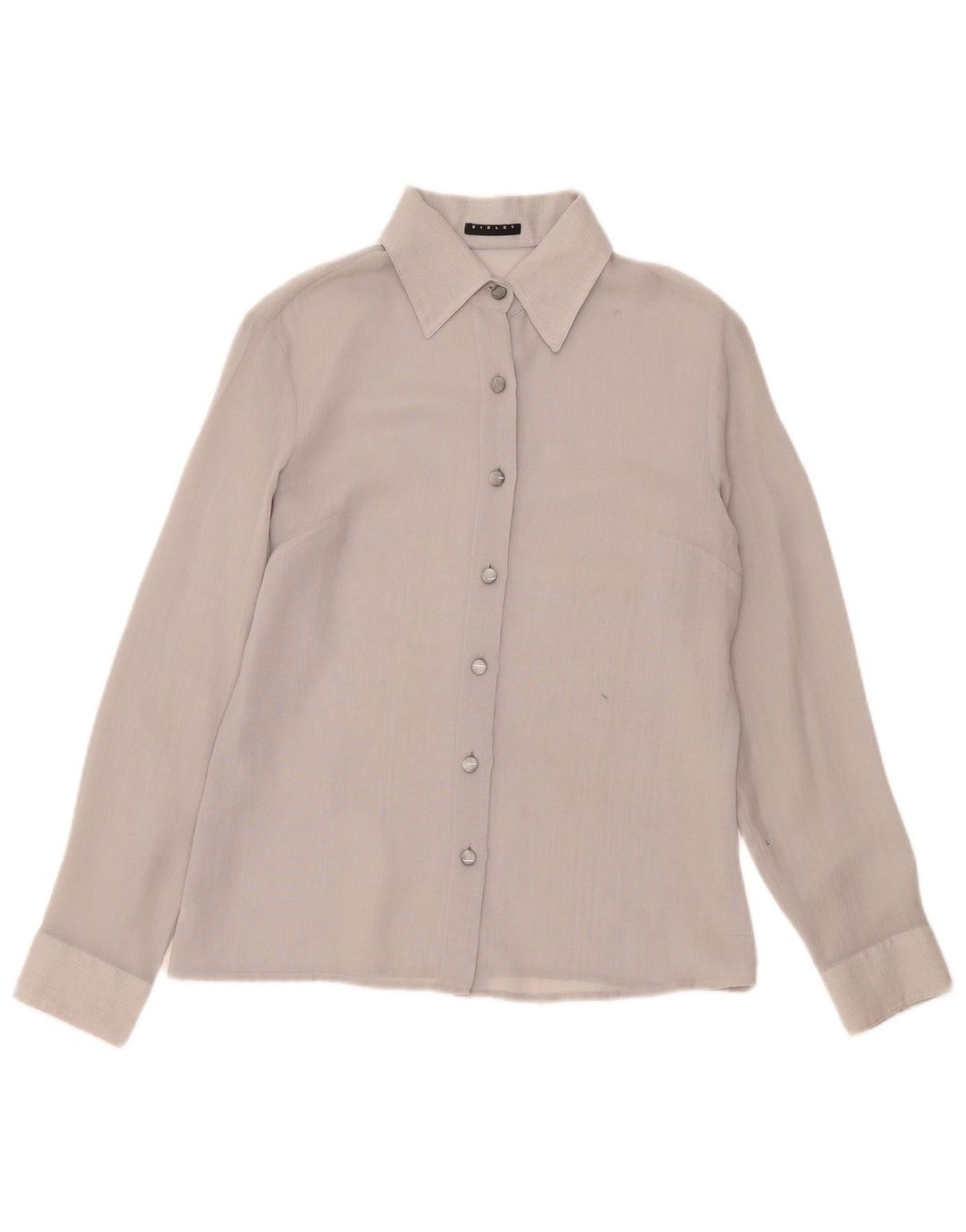 Sisley Chemise Femme UK 14 Gris Moyen