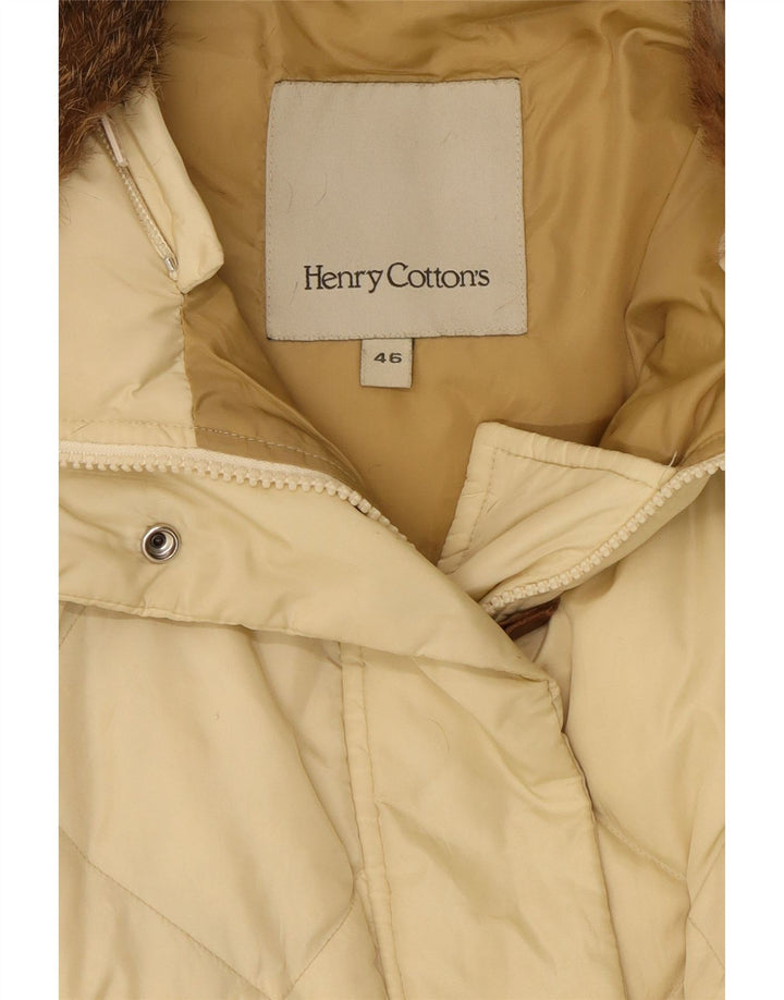 Henry Cottons Manteau rembourré pour femme IT 46 Large Beige