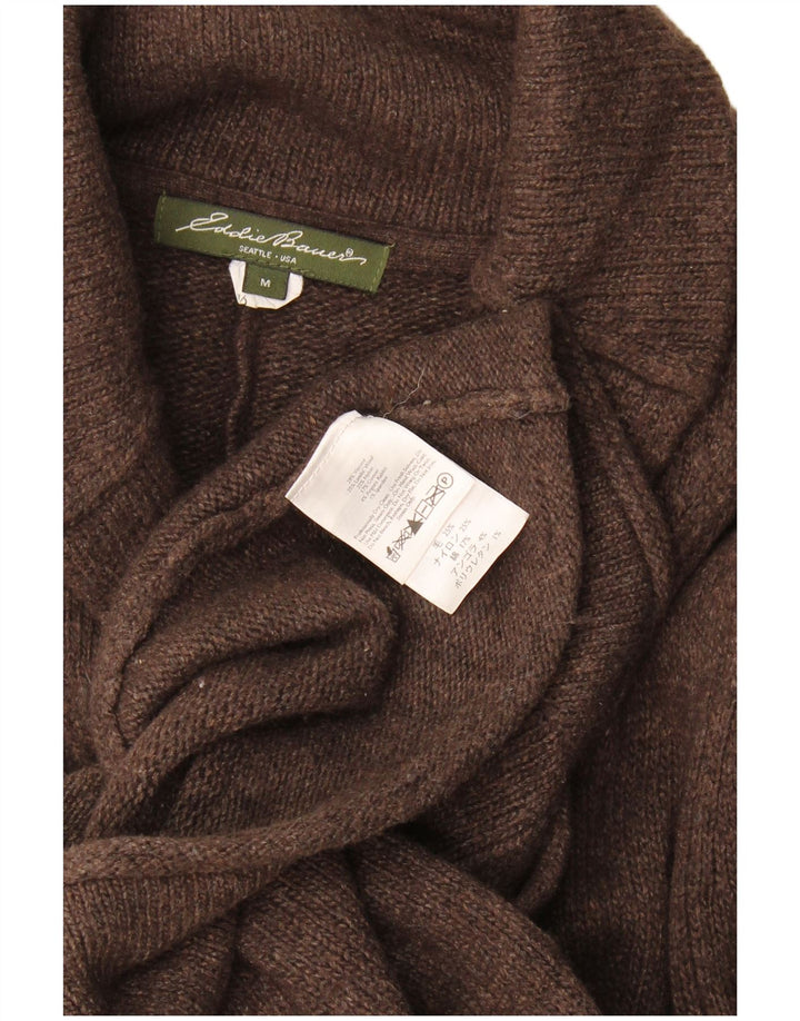 Eddie Bauer Cardigan pour femme UK 12 Angora marron moyen