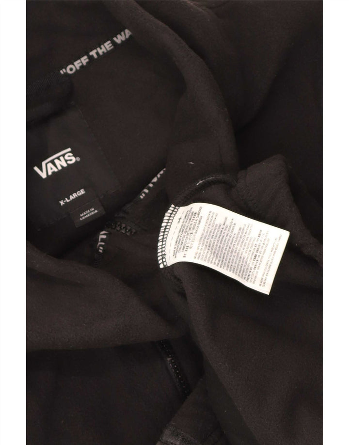 Vans Veste polaire graphique pour homme UK 42 XL Noir Polyester