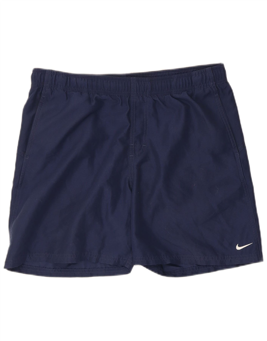 Nike Short de bain graphique pour homme Petit polyester bleu marine